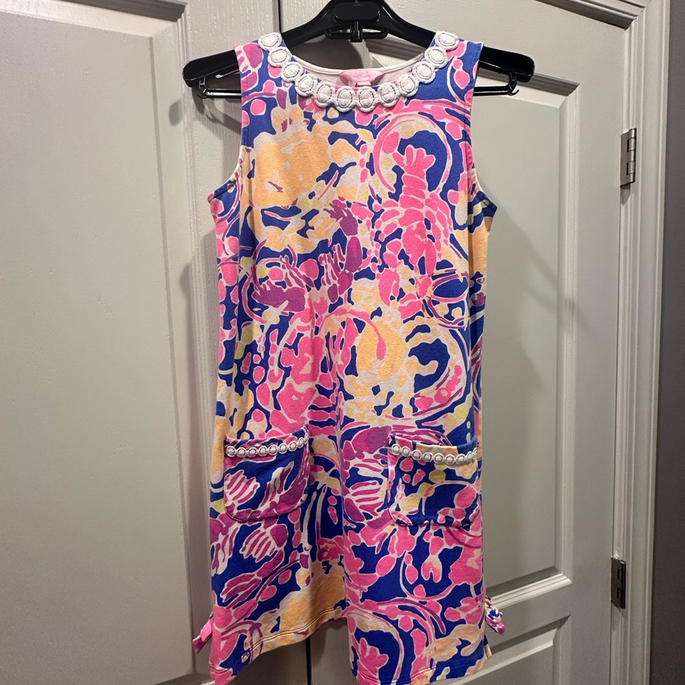 Lilly Pulitzer Pink and Blue Patterned Dress